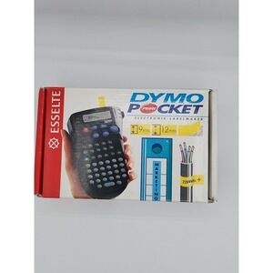 Dymo Pocket Handheld Electronic Label Maker Esselte W/Manual